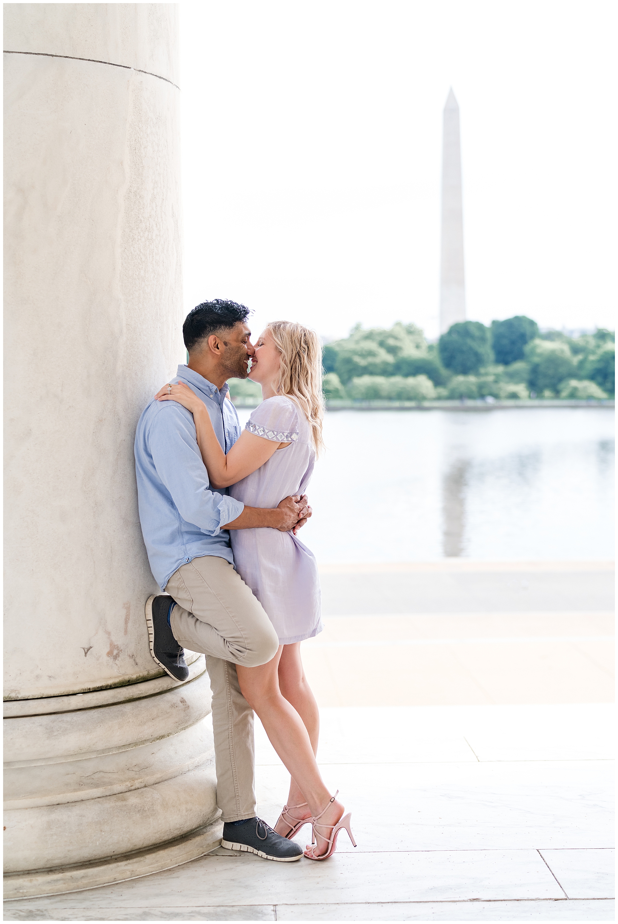 Jefferson Memorial engagement session - Imagery by Erin