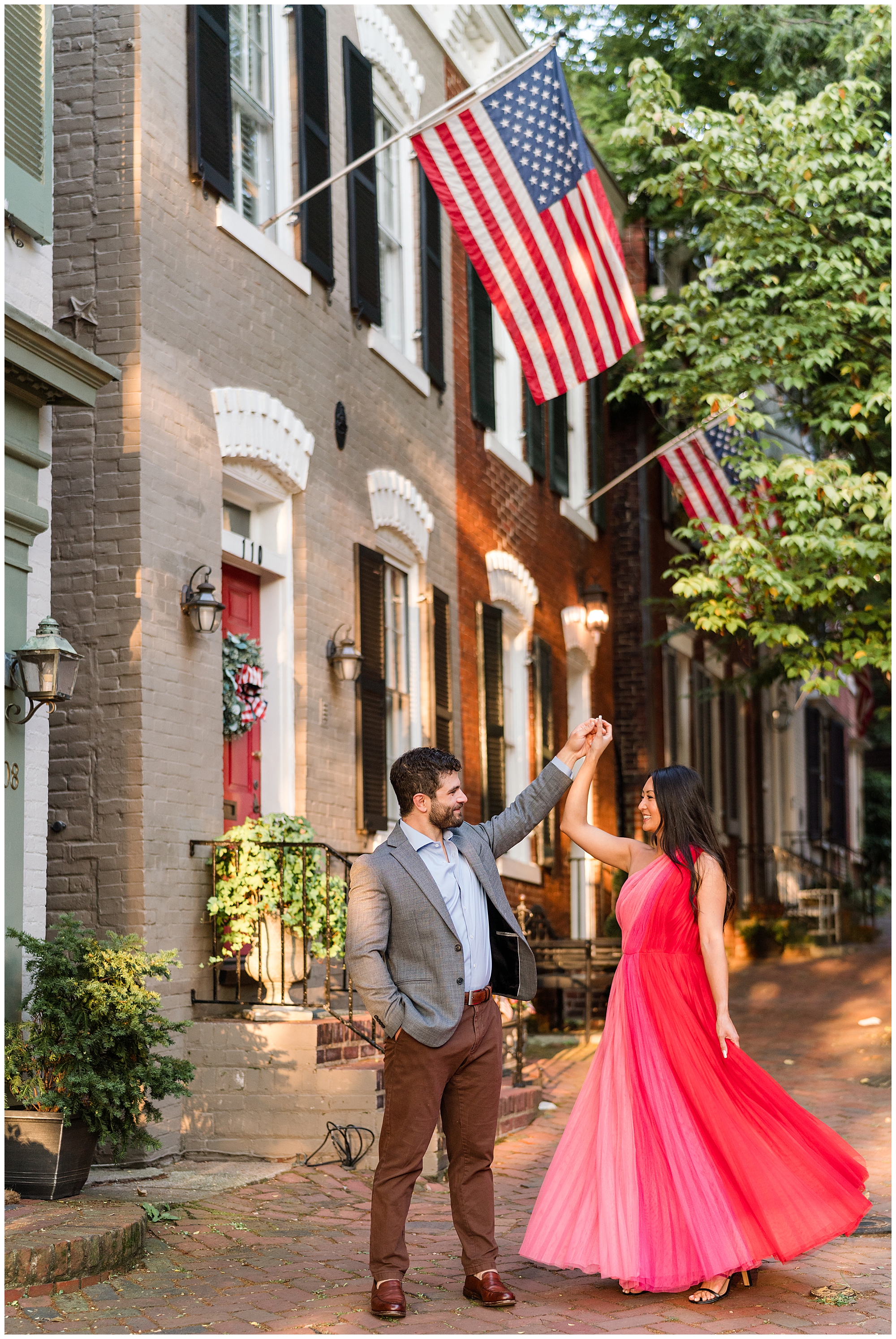 Old Town Alexandria engagement session + dogs! - Imagery by Erin